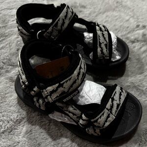 Toddler Boys Black/Gray Sandals- Weestep